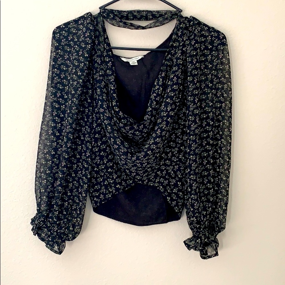 American Eagle wrap shirt